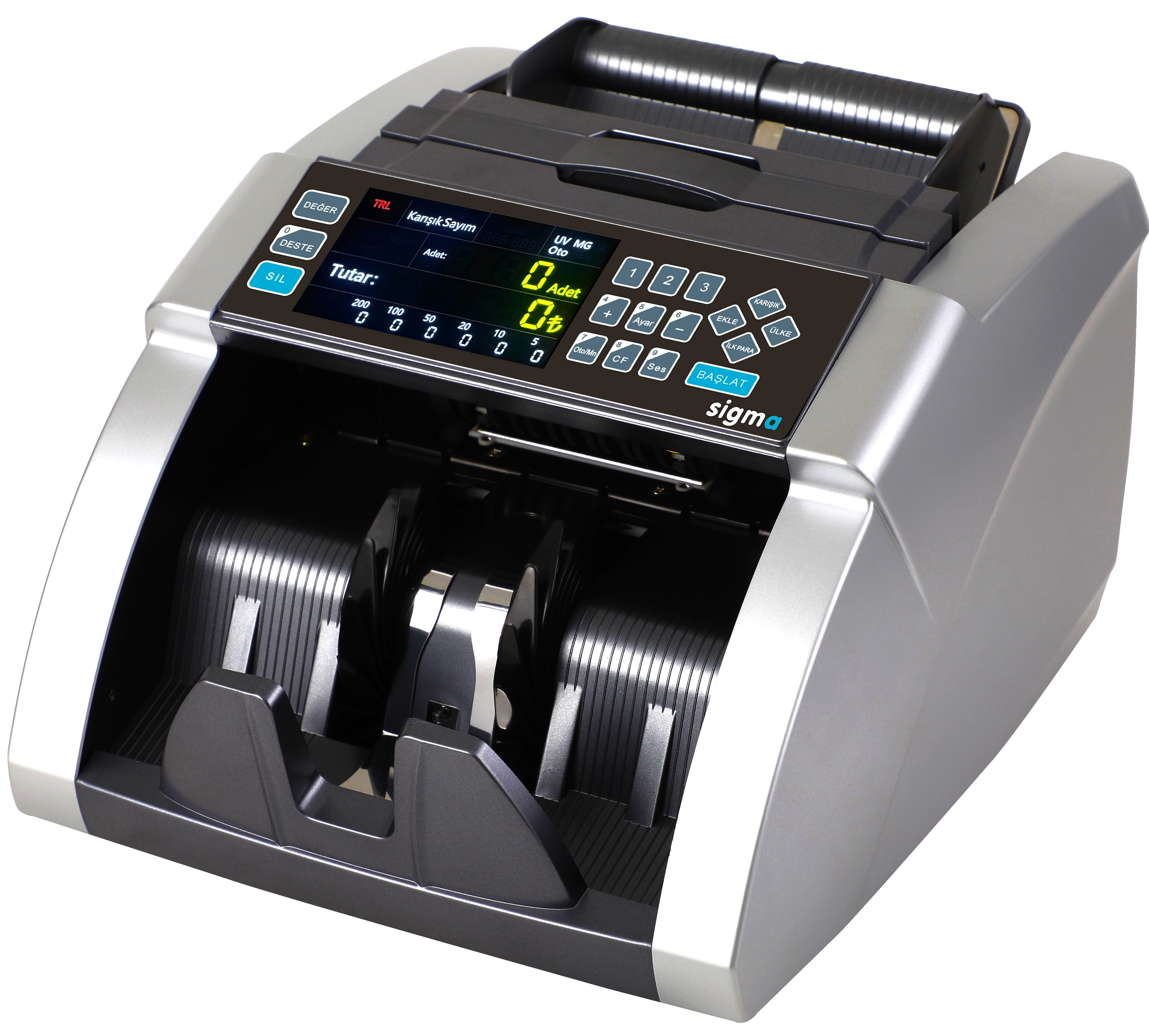SC 8500 TL, €  Karışık, $ ve £ Adet Sayım Sahte Kontrol