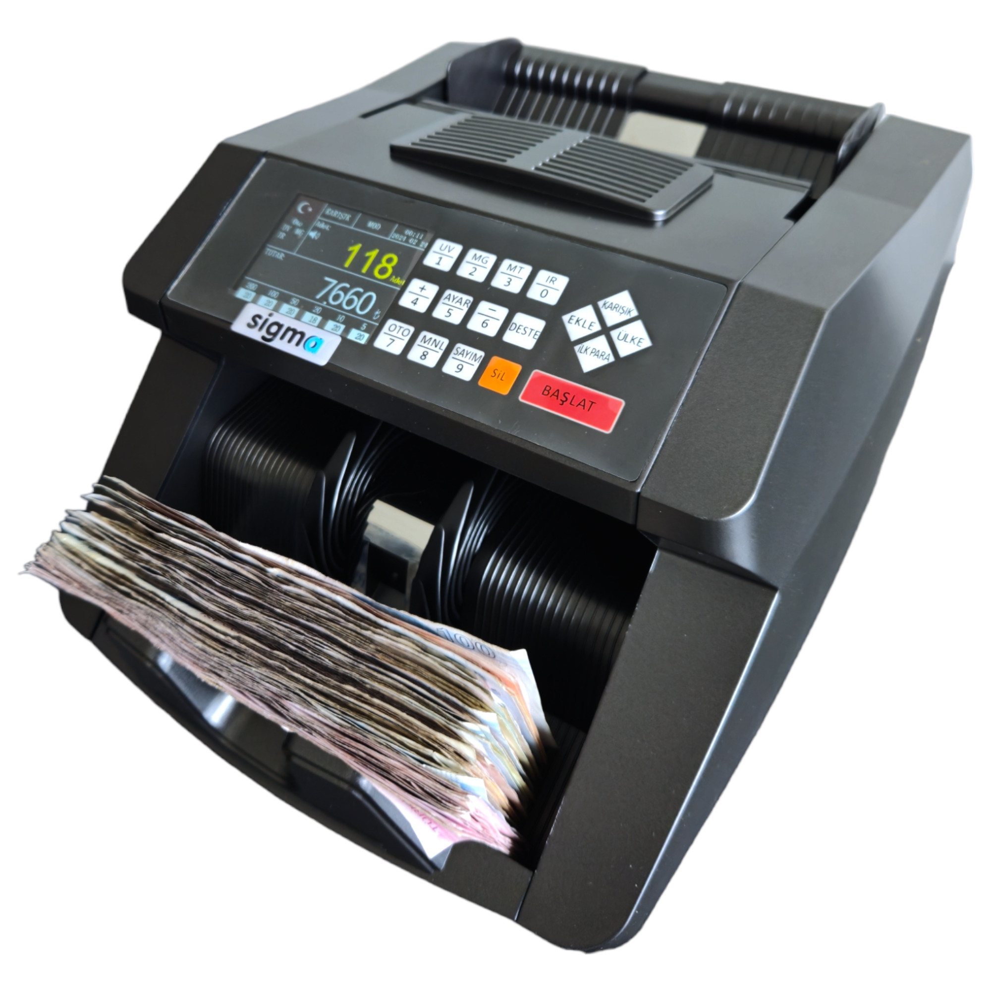 SC 7520 TL,€  Karışık Sayım $ Adet Sayım 