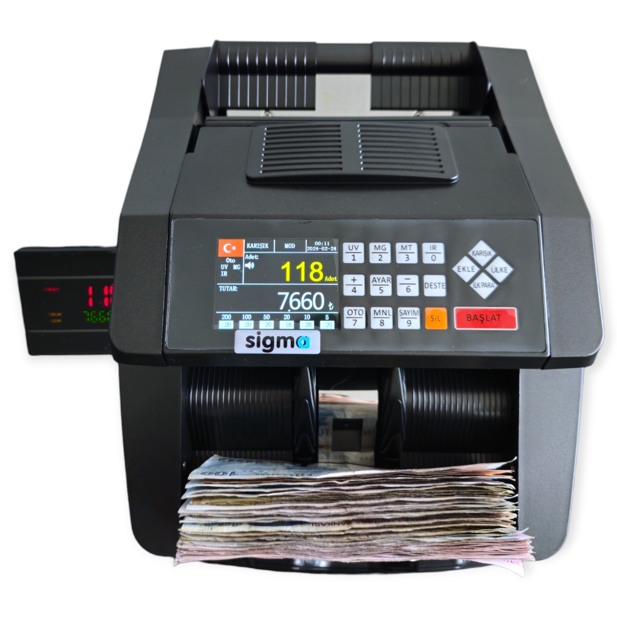 SC 7520 TL,€  Karışık Sayım $ Adet Sayım 