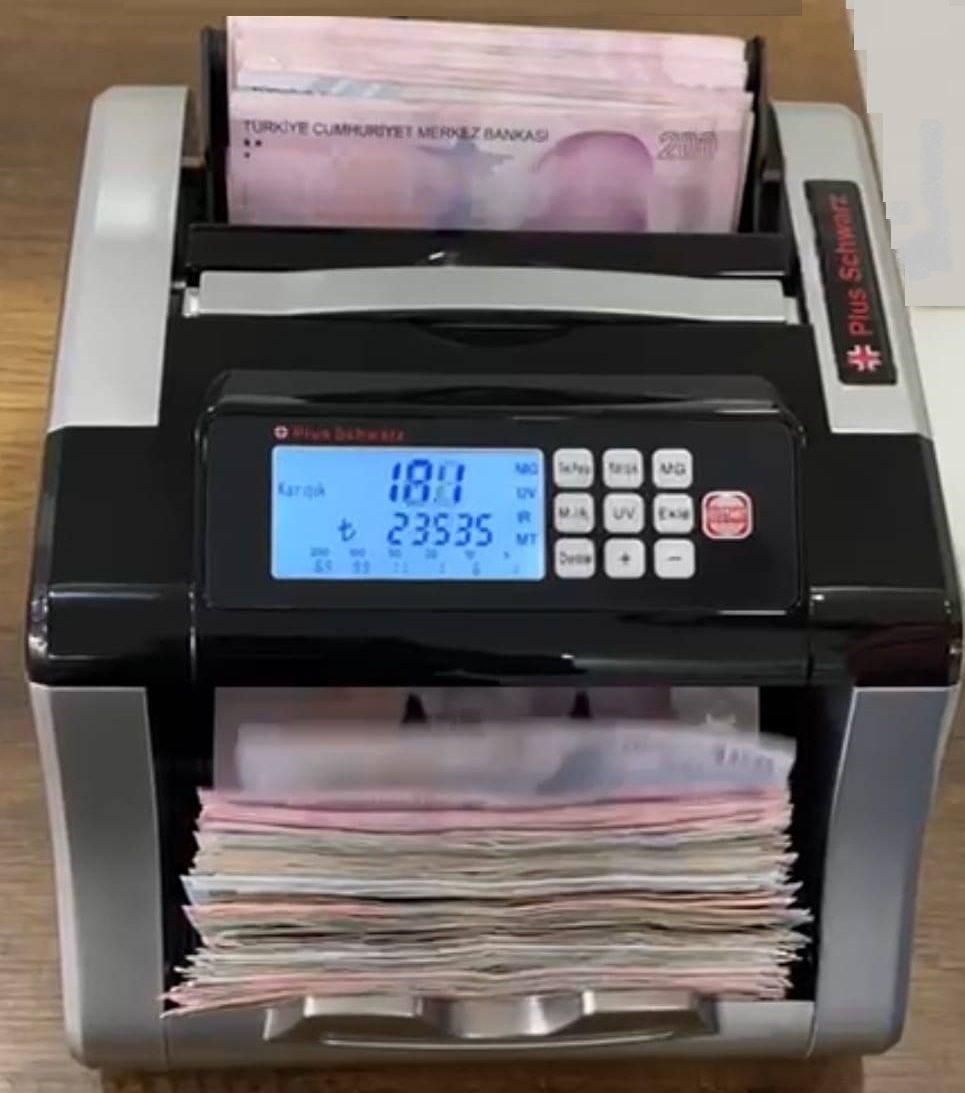 Plus Schwarz TL Karışık Sayım  Para Sayma Makinesi
