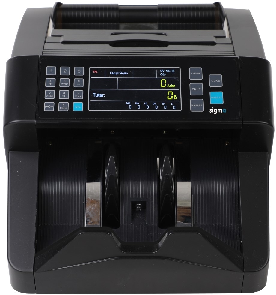Sc8000 Para Sayma Makinesi – TL Karışık, Dolar & Euro Adet Sayımı - Müşteri Ekranı