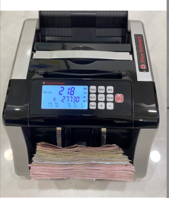 Plus Schwarz TL Karışık Sayım  Para Sayma Makinesi