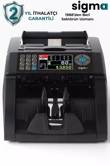 Sigma SC 8520 Sahte Kontrollü Para Sayma Makinesi